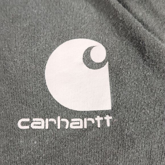 🦋Carhartt Olive Workwear Dog Short Sleeve Top Medium - Picture 6 of 10